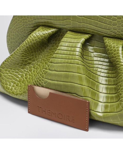 Clutch Tia Couleur Kiwi Effet Coco THEMOIRÈ en coloris Green