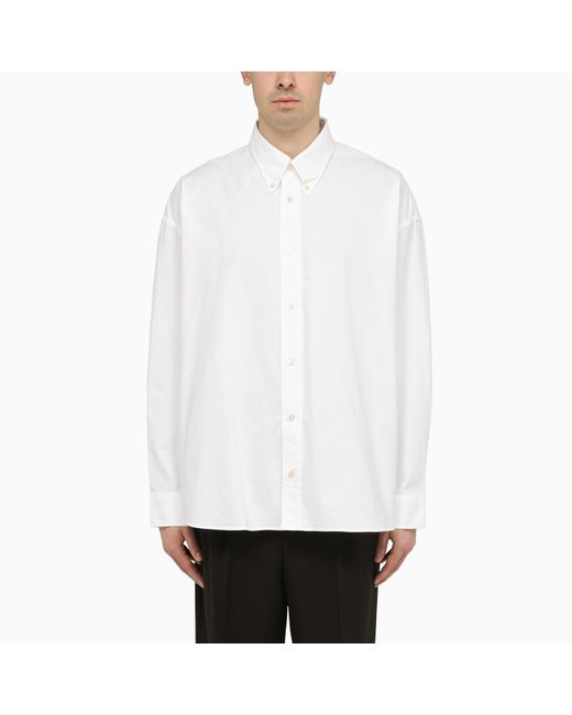 Studio Nicholson White Cotton Button-down Shirt for men
