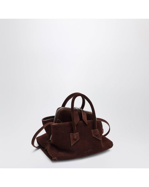 The Attico Brown Suede La Passeggiata Mini Bag