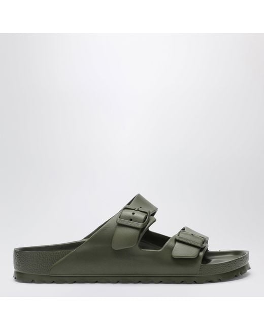 Birkenstock Green Khaki Arizona Eva Slides By for men