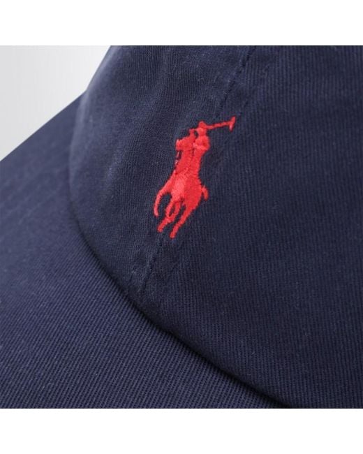 Polo Ralph Lauren Marineblaue Baseballkappe Mit Logo in Blue für Herren