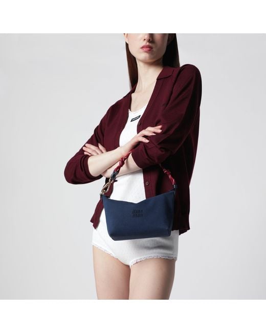 Miu Miu Blue Pouch/Amaranth