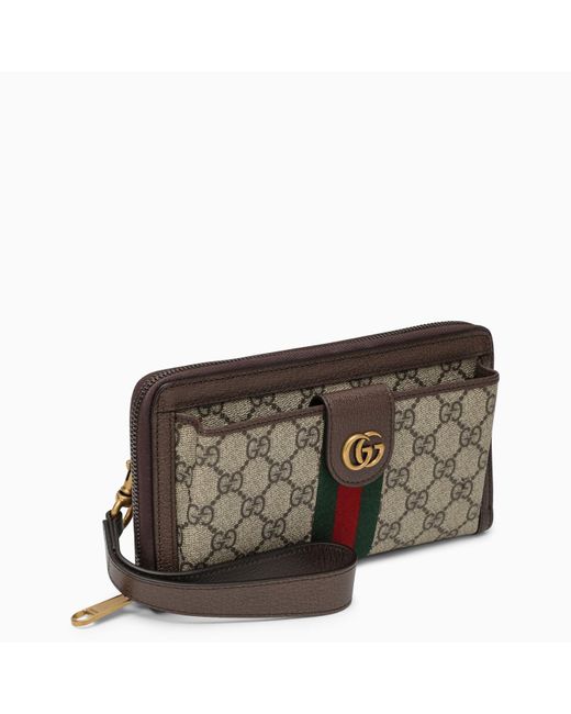 Gucci Brown Ophidia gg Wallet for men