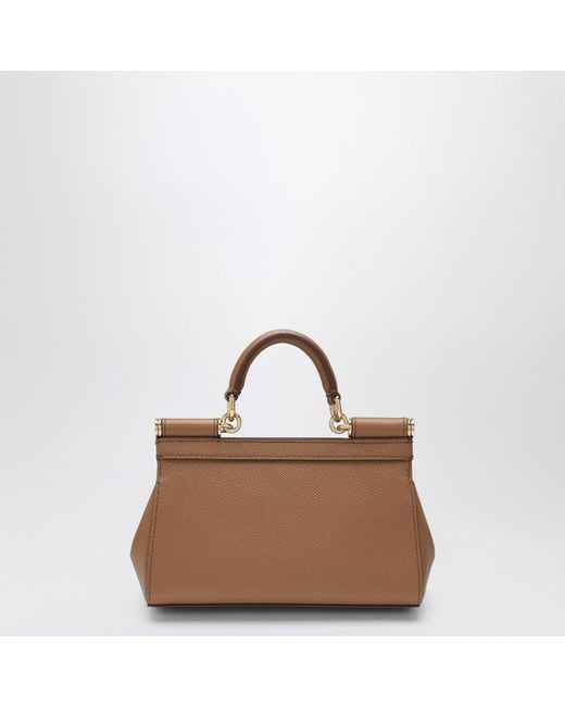 Dolce & Gabbana Brown Small Sicily Handbag