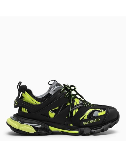 Balenciaga Green Black And Neon Track Low-top Sneakers for men