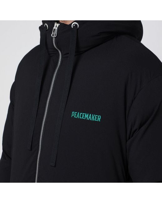 OAMC Black Peacemaker Puffer Jacket With Logo Embroidery for men