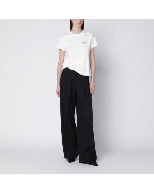 Givenchy White T-Shirt With Logo Print
