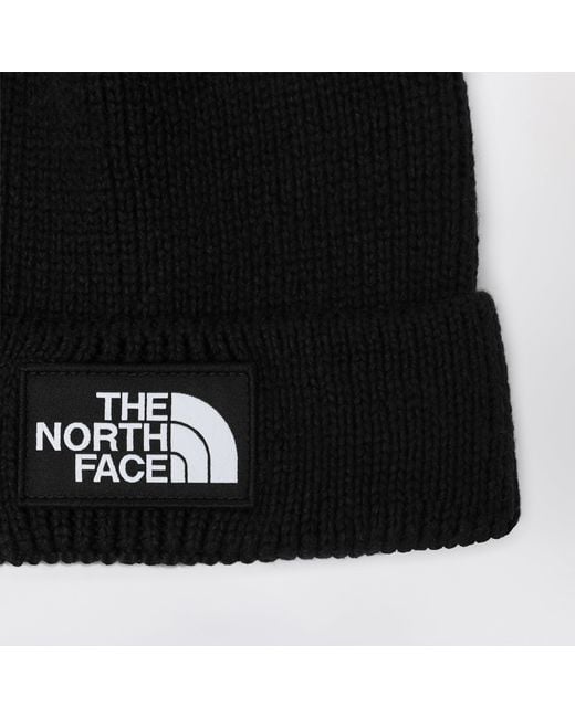 The North Face Schwarze Mütze Mit Logo-Patch in Black für Herren