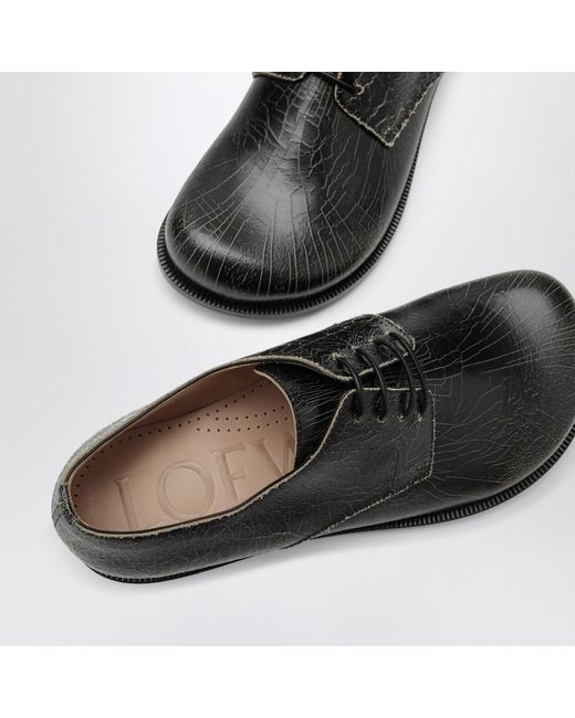 Derby Campo En Cuir De Veau Craquelé Loewe pour homme en coloris Black