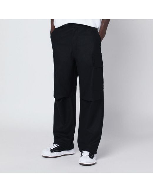 DARKPARK Blue Saint Wool Cargo Trousers for men