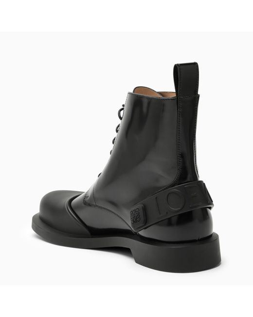Loewe Black Campo Lace-up Boots for men