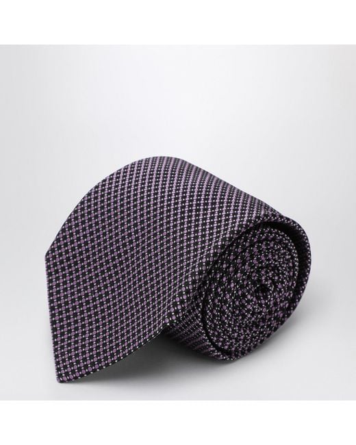 Destin Blue Polka Dot Silk Tie for men