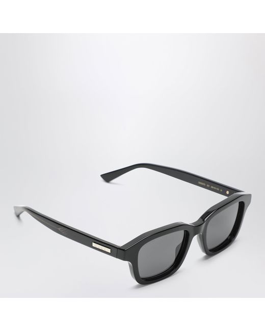 Gucci Gray Acetate Rectangular Sunglasses
