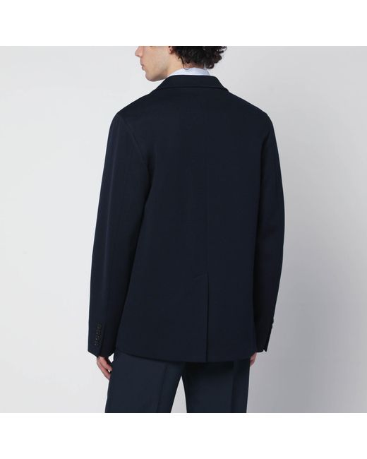 Gucci Blue Single-Breasted Cotton Jersey Jacket for men