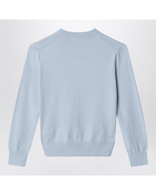 Polo Ralph Lauren Blue Light Cotton Crew-Neck Sweater for men