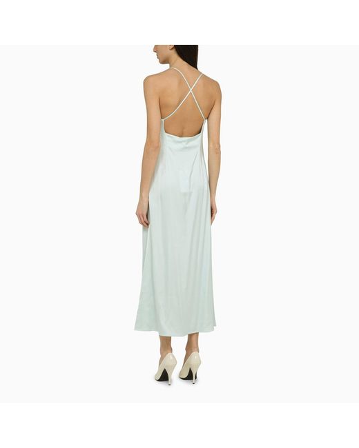 IVY & OAK Green Noel Light Aqua Satin Dress
