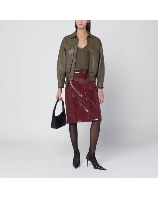 Salvatore Santoro Brown Leather Bomber