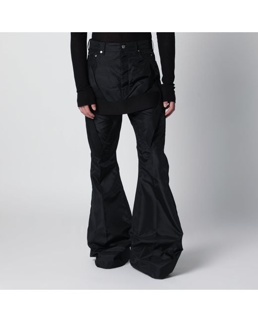 Rick Owens Black Megastrapped Bolans Jeans for men