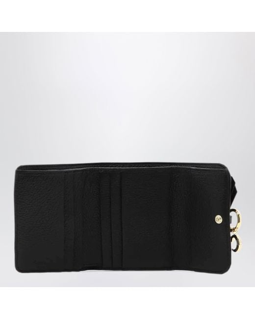 Chloé Black Small Alphabet Trifold Wallet