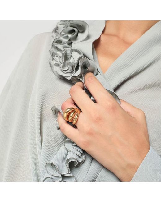Panconesi Metallic Triptych Blow Up Ring