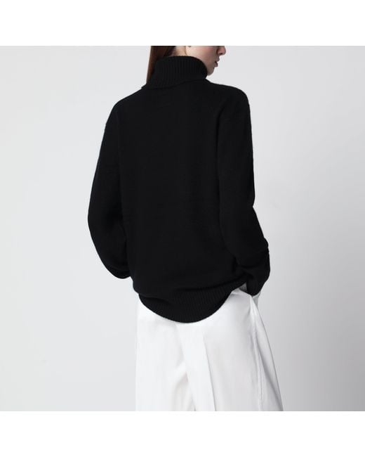 Totême Black Cashmere Turtleneck