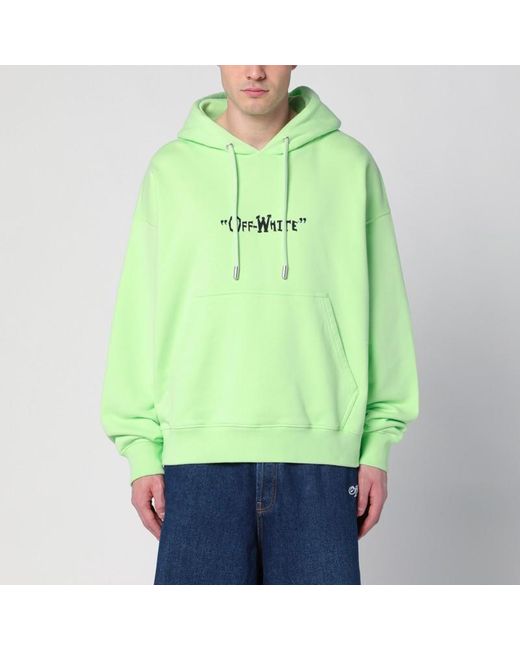 Sweat-Shirt Vert Menthe Avec Logo Off-White c/o Virgil Abloh pour homme en coloris Green