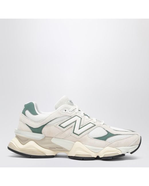 New Balance Low Sneaker 9060 Linen With Dark Juniper in White | Lyst