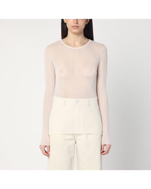 Roberto Collina Natural Semi Transparent Sweater