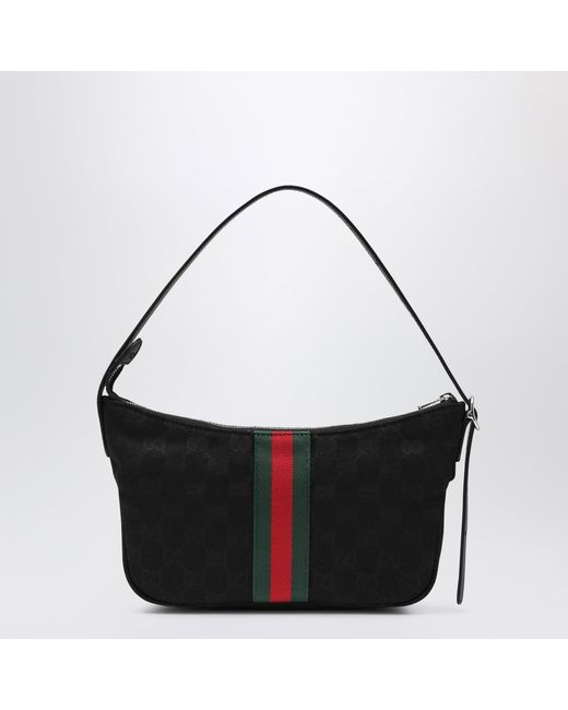 Gucci Black Small Lunetta Gg Fabric Bag for men