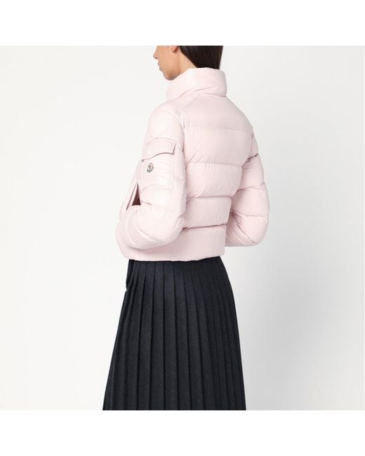 Moncler Pink Light Petra Short Puffer Jacket