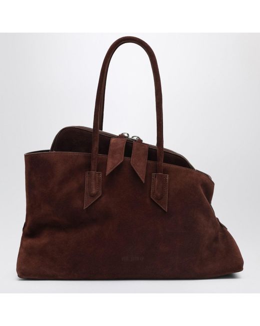 The Attico Brown La Passeggiata Medium Light Chocolate Bag