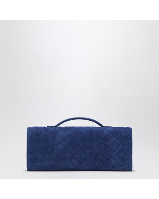 Bottega Veneta Blue Andiamo Clutch