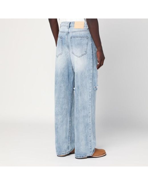 Jeans slavato con strappi di Basketcase Gallery in Blue da Uomo