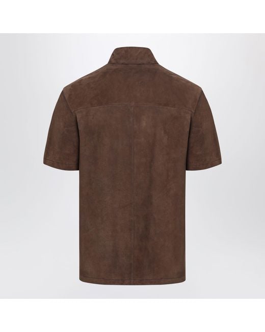 Loewe Brown Short-Sleeved Shirt for men