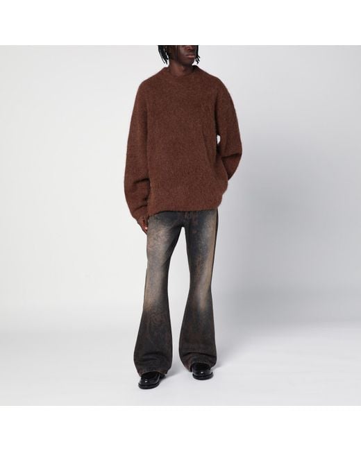 Séfr Brown Haru Alpaca-blend Jumper for men