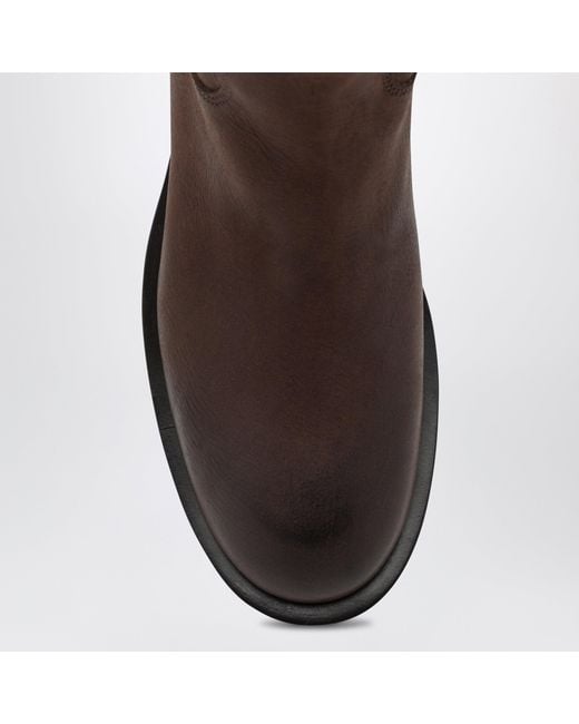 Paris Texas Brown Ebony Napa Leather Boots