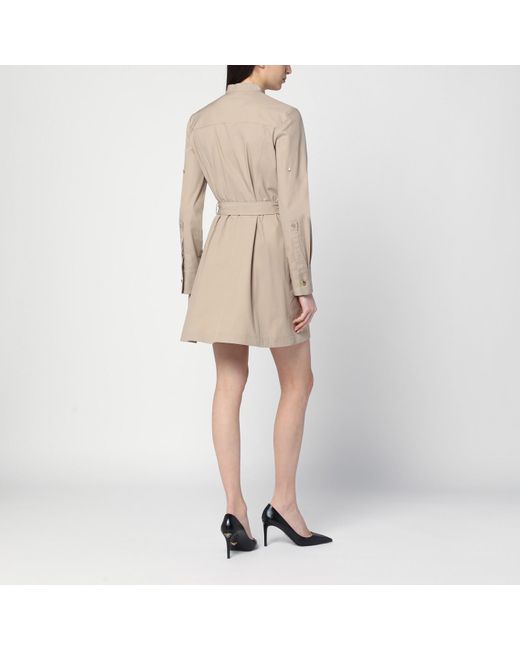 Givenchy Natural Utilitarian Cotton Mini Dress