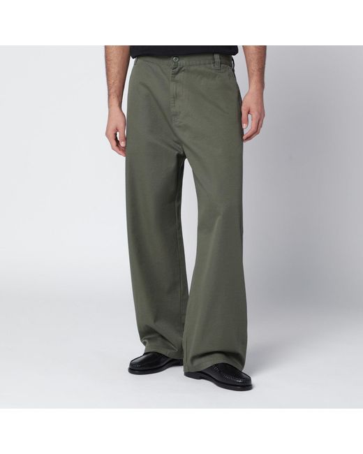 Carhartt Green Brady Pant Leaf Rinsed for men