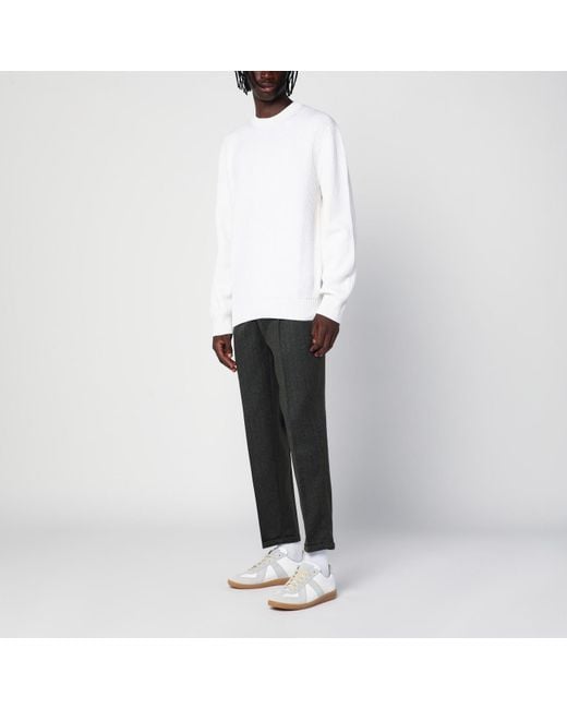 PT Torino Black The Rebel Wool Trousers for men