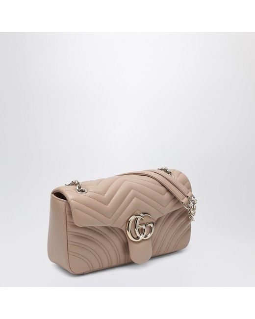 Gucci Pink Medium Gg Marmont Shoulder Bag