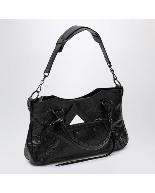 Balenciaga Black Le City First Lambskin Leather Handbag