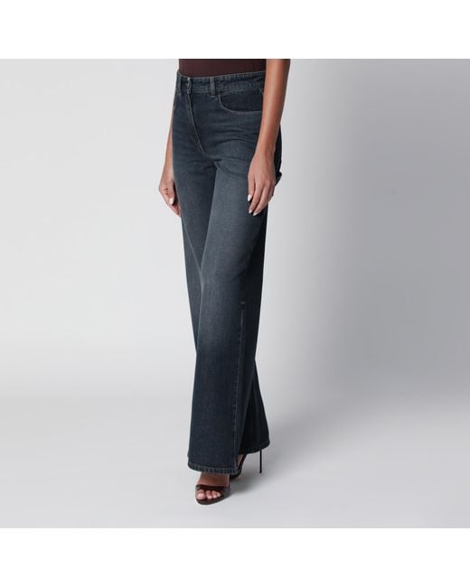 Courreges Blue Vintage Baggy Denim Trousers