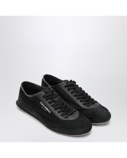 Dolce & Gabbana Black Dg Sailing Raffia Trainers for men
