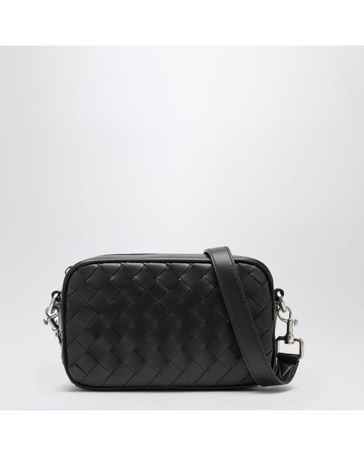 Borsa camera bag intrecciato mini nera di Bottega Veneta in Black da Uomo