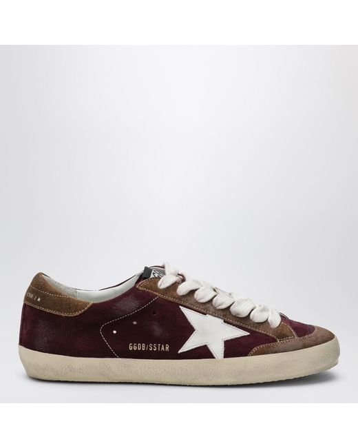 Golden Goose Deluxe Brand Brown Bordeaux/ Super Star Sneaker for men