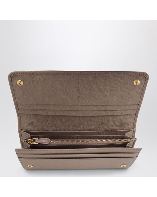 Prada Brown Saffiano Wallet