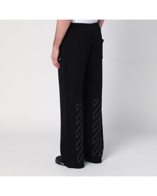Off-White c/o Virgil Abloh Black Jogging Trousers With Off Logo for men