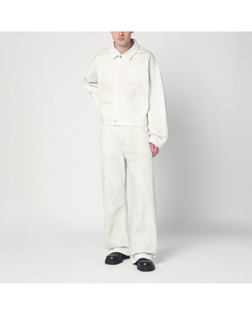 Entire studios White Ivory Denim Jacket for men