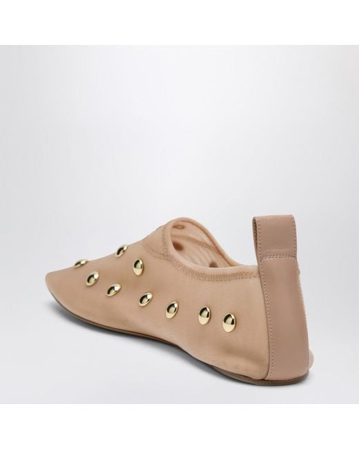 Chloé Natural Rita Blushy Ballet Flats