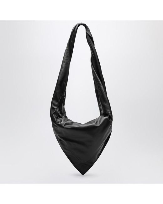 Lemaire Scarf Bag Aus Schwarzem/Braunem Leder in Black für Herren